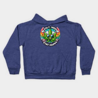 "Cheerful Herb Buddy: 420 Vibes" Kids Hoodie